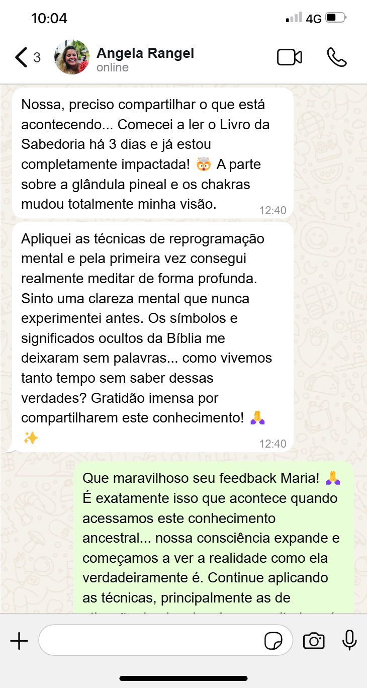 Depoimento no WhatsApp